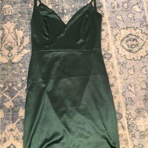 Windsor Deep Green Satin Dress